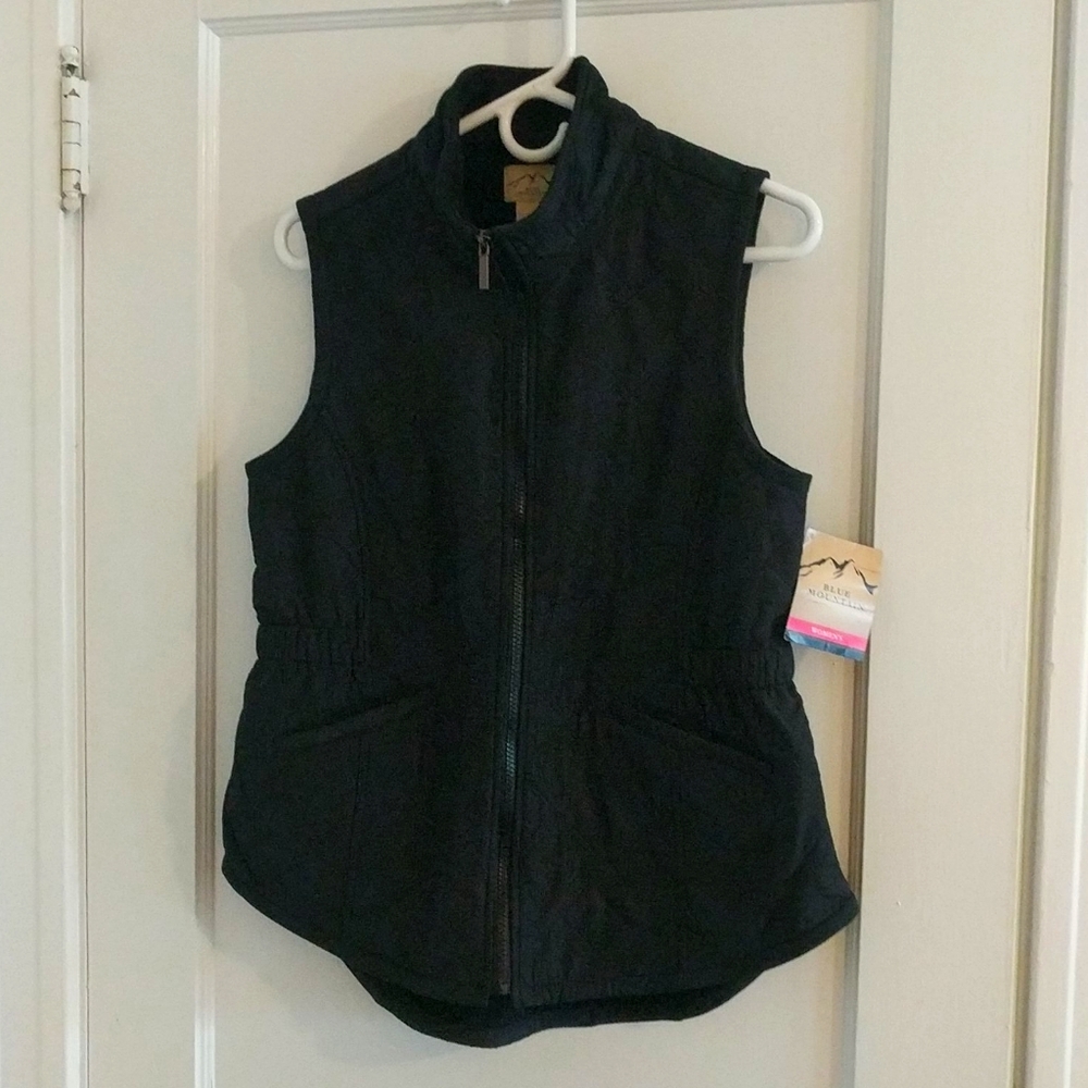 Blue Mountain lightweight quilted vest S black